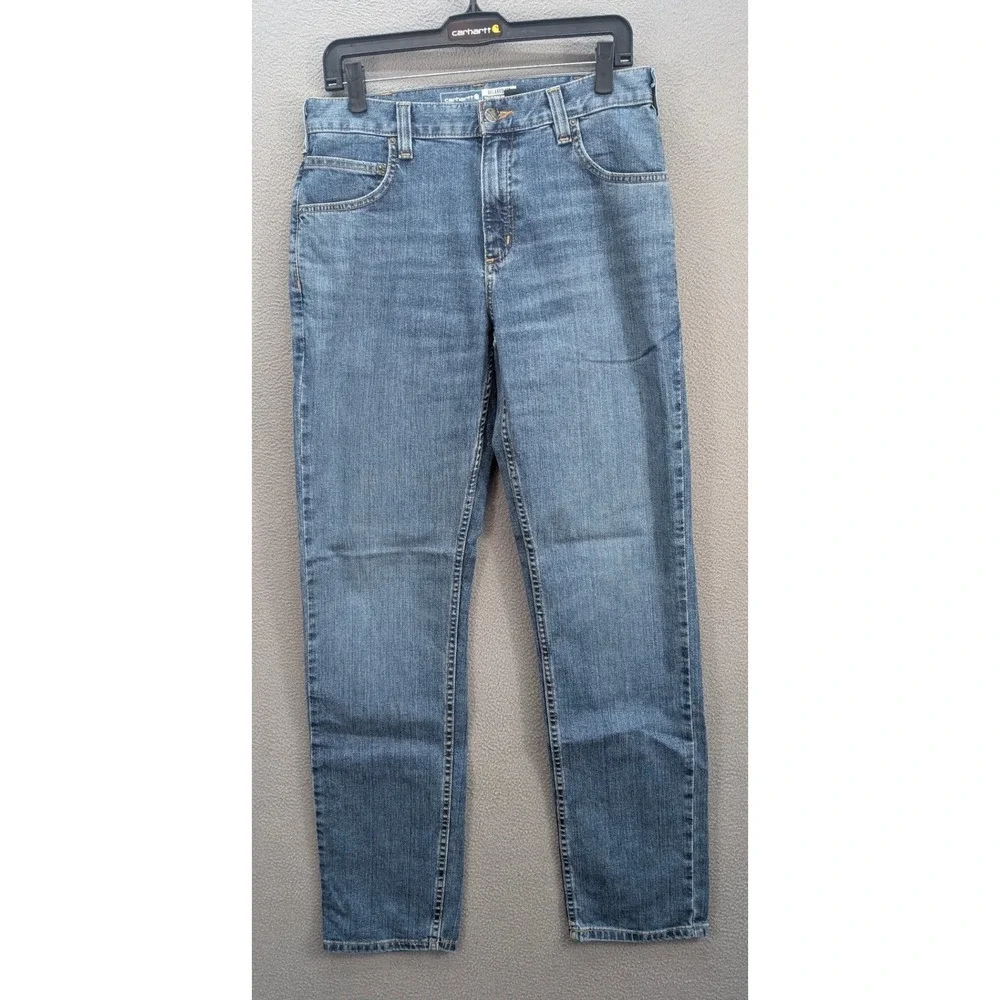 Carhartt Men's Relaxed Fit Rugged Flex Low Rise 5 Pocket Tapered Jeans 31x34 NWT